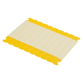 Brady Yellow Cable Labels, 9 mm Width, Polypropylene, Laminated, 71 mm Length, 100 Per Pack, LC-71X9-B7644-0.1