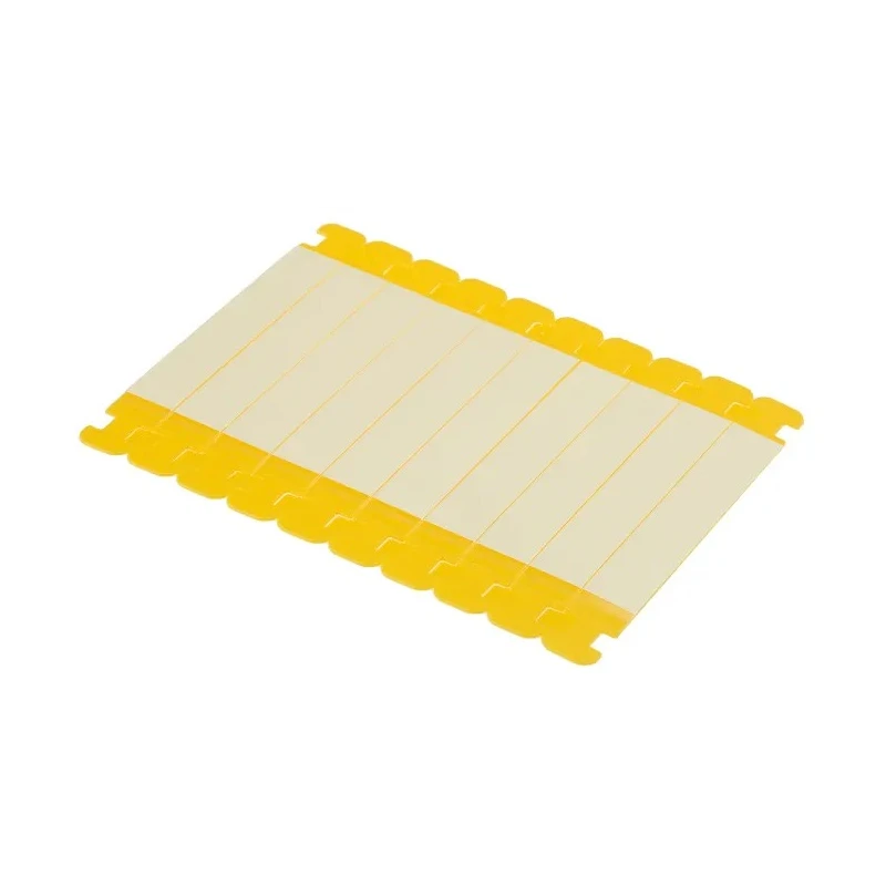 Brady Yellow Cable Labels, 9 mm Width, Polypropylene, Laminated, 71 mm Length, 100 Per Pack, LC-71X9-B7644-0.1