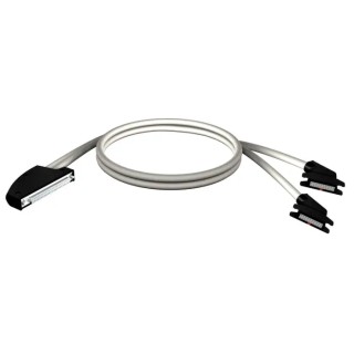 Schneider Electric Modicon X80 Series Cordset for Use with Modicon M340, 40-Way HE10, Preformed, 0.5 m BMXFCC053