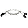 Schneider Electric Modicon X80 Series Cordset for Use with Modicon M340, 40-Way HE10, Preformed, 0.5 m BMXFCC053