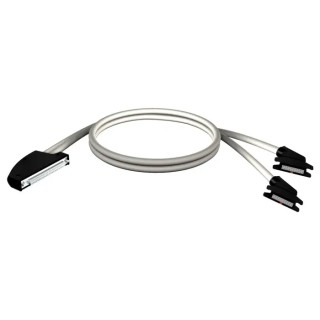 Schneider Electric Modicon X80 Cordset for Modicon M340 BMXFCC103, 40-Way Terminals, 1m Cable, Two HE10 Connectors