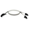Schneider Electric Modicon X80 Cordset for Modicon M340 BMXFCC103, 40-Way Terminals, 1m Cable, Two HE10 Connectors