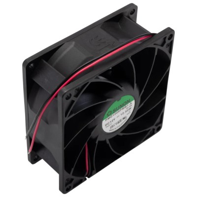 Sunon PMD Series Axial Fan 12V DC, 204.3 m³/h, 12.5W, 1.04A, Ball Bearing, Square Frame, 92mm x 92mm x PMD1209PMB1-A(2).GN