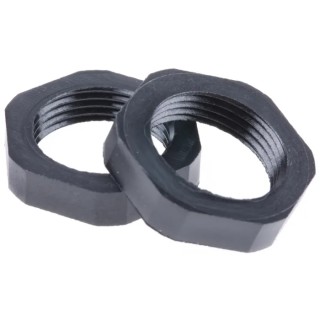 RS PRO Black Nylon Cable Gland Locknut PG13.5 Thread 127-423