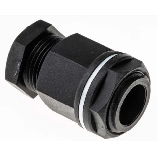 RS PRO Black Plastic Cable Gland M20 Thread 8–13mm IP55 127-215