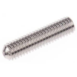 RS PRO Stainless Steel Grub Screw M3 x 12 mm, Plain Cup, DIN 916, Hex Socket, A2 304, 137-736