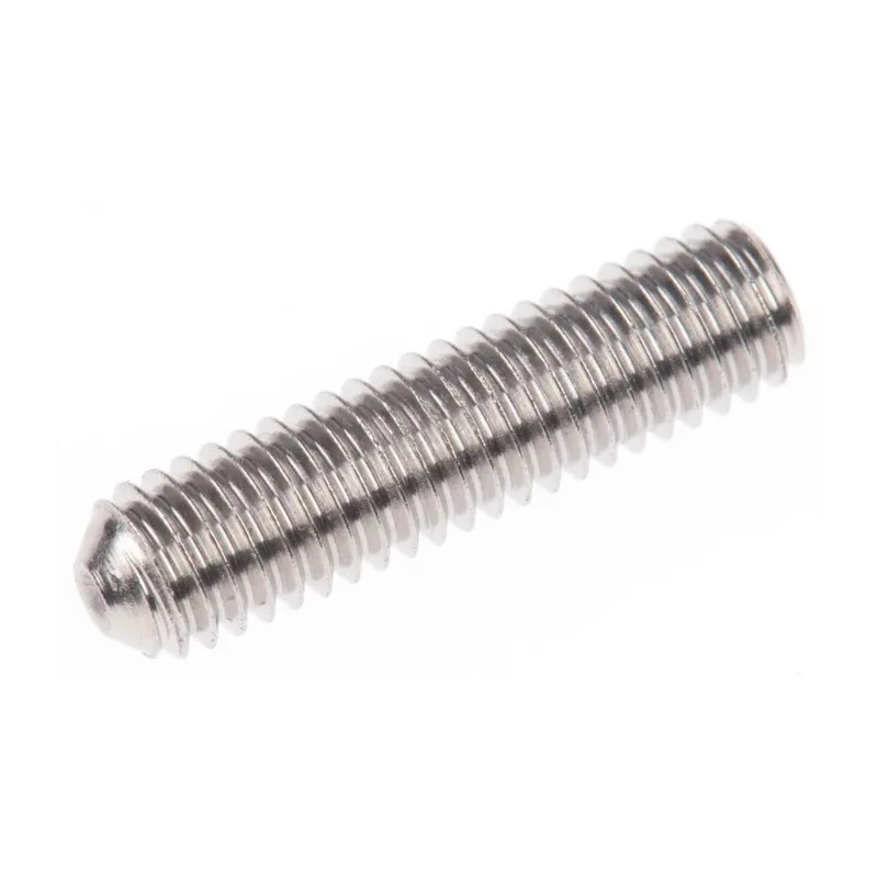 RS PRO Stainless Steel Grub Screw M3 x 12 mm, Plain Cup, DIN 916, Hex Socket, A2 304, 137-736