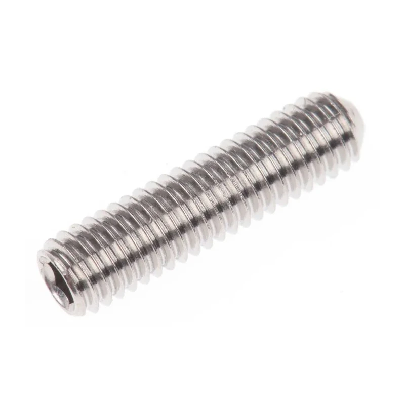 RS PRO Stainless Steel Grub Screw M3 x 12 mm, Plain Cup, DIN 916, Hex Socket, A2 304, 137-736