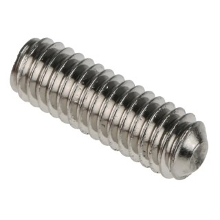 RS PRO Stainless Steel Grub Screw M4 x 12 mm Plain Cup, Hex Socket Set, DIN 916, A2 304 137-764