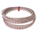 RS PRO KX Series Type K Thermocouple Extension Cable, Screened, 10m Fibreglass Insulation, 350°C Max, Flat Pair 1 x 151-209