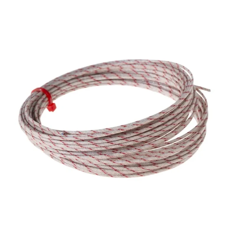 RS PRO KX Series Type K Thermocouple Extension Cable, Screened, 10m Fibreglass Insulation, 350°C Max, Flat Pair 1 x 151-209
