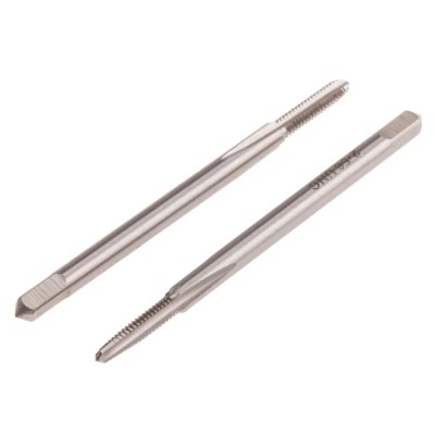 RS PRO Tap Set 2 UNC Thread, Straight Flute, HSS, Hand Tap, ISO, 44.5mm, 2 Pieces 152-328