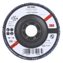 3M 566A Zirconia Aluminium Flap Disc, Fine Grade, P120 Grit, 115mm, 13000rpm 3M566A B61787