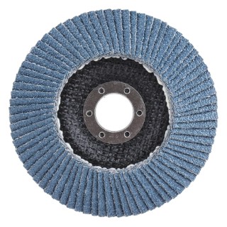 3M 566A Zirconia Aluminium Flap Disc, 125 mm, Coarse Grade, P40 Grit, Quick Change, 22 mm Center Hole, 12000 3M556D B61792
