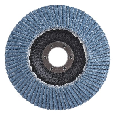 3M 566A Zirconia Aluminium Flap Disc, 125 mm, Coarse Grade, P40 Grit, Quick Change, 22 mm Center Hole, 12000 3M556D B61792