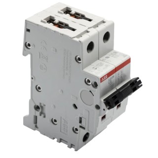 ABB System Pro M Compact S200M Miniature Circuit Breaker 2-Pole, 8A, Type C, 440V AC, 125V DC, 10kA 2CDS272001R0084 S202M-C8