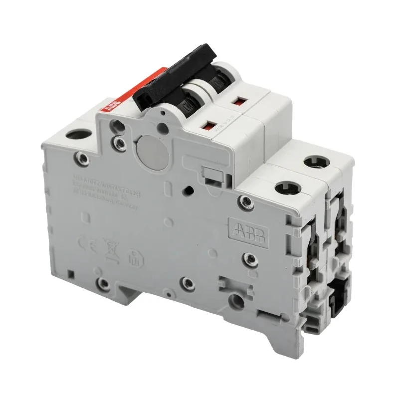 ABB System Pro M Compact S200M Miniature Circuit Breaker 2-Pole, 8A, Type C, 440V AC, 125V DC, 10kA 2CDS272001R0084 S202M-C8