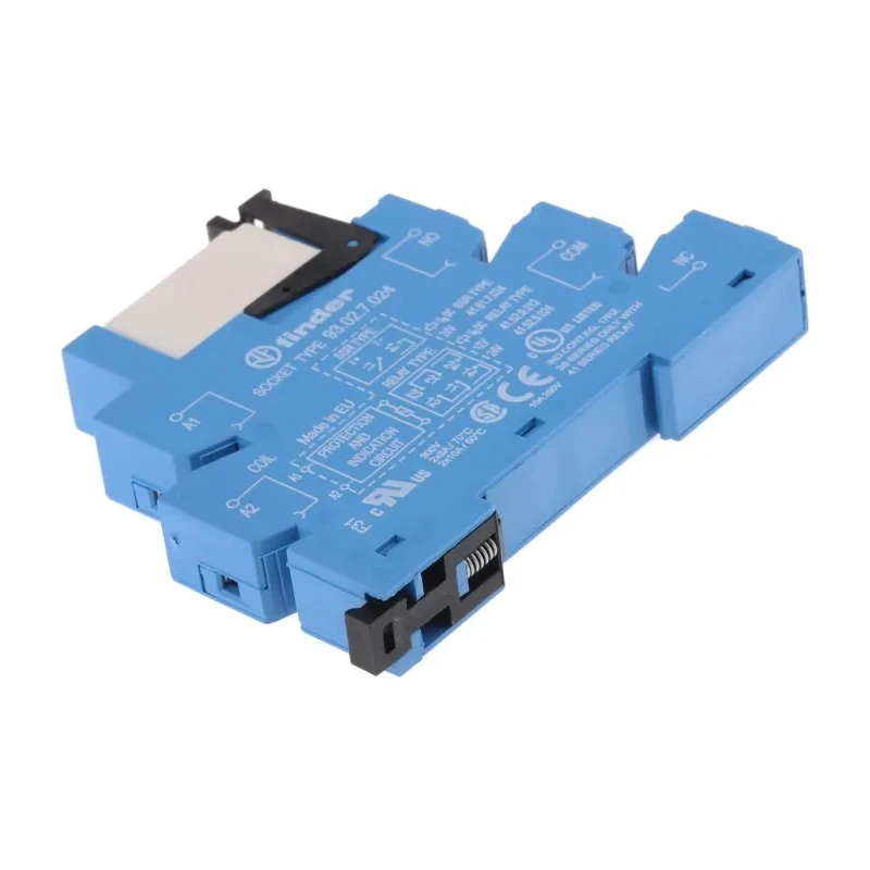 Finder 38 Series Interface Relay DIN Rail 24V DC DPDT 19.5mA 8A 1230Ω 250VAC 38.52.7.024.0050