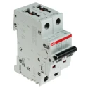 ABB System Pro M Compact S200M Miniature Circuit Breaker 2-Pole 16A Type C 440V AC 125V DC 10 kA 2CDS272001R0164 S202M-C16