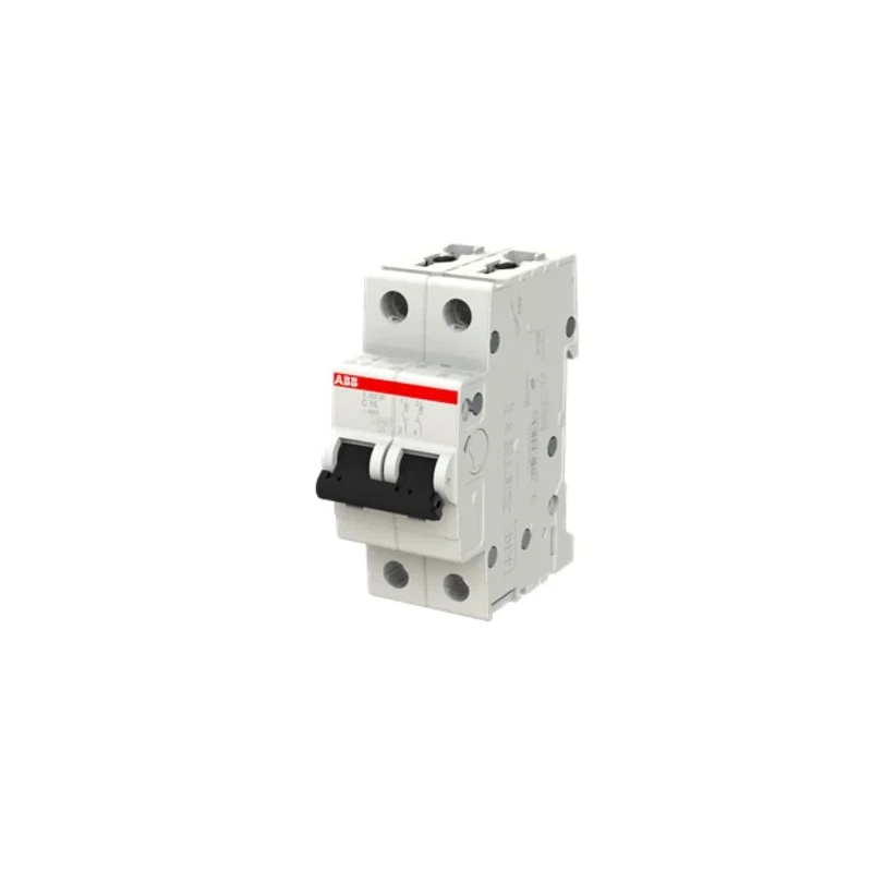 ABB System Pro M Compact S200M Miniature Circuit Breaker 2-Pole 16A Type C 440V AC 125V DC 10 kA 2CDS272001R0164 S202M-C16