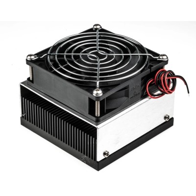 Thermo Electric Devices Universal Aluminium Heatsink 77mm Height, 100mm Length, 101.6mm Width, Black TDEX3132/100/FMF12G