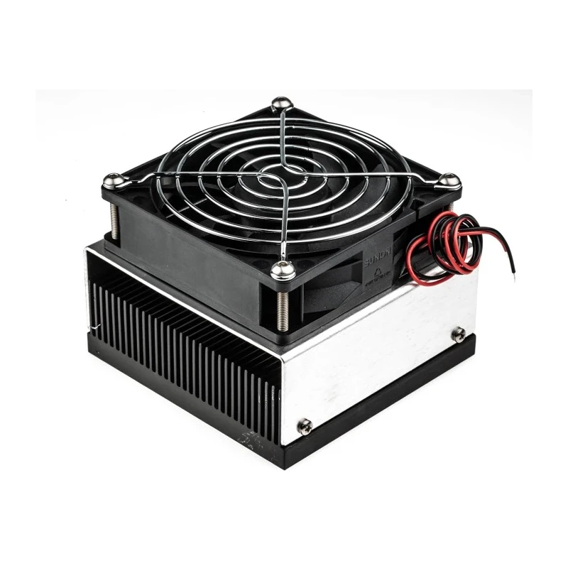 Thermo Electric Devices Universal Aluminium Heatsink 77mm Height, 100mm Length, 101.6mm Width, Black TDEX3132/100/FMF12G