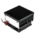 Thermo Electric Devices Universal Aluminium Heatsink 77mm Height, 100mm Length, 101.6mm Width, Black TDEX3132/100/FMF12G