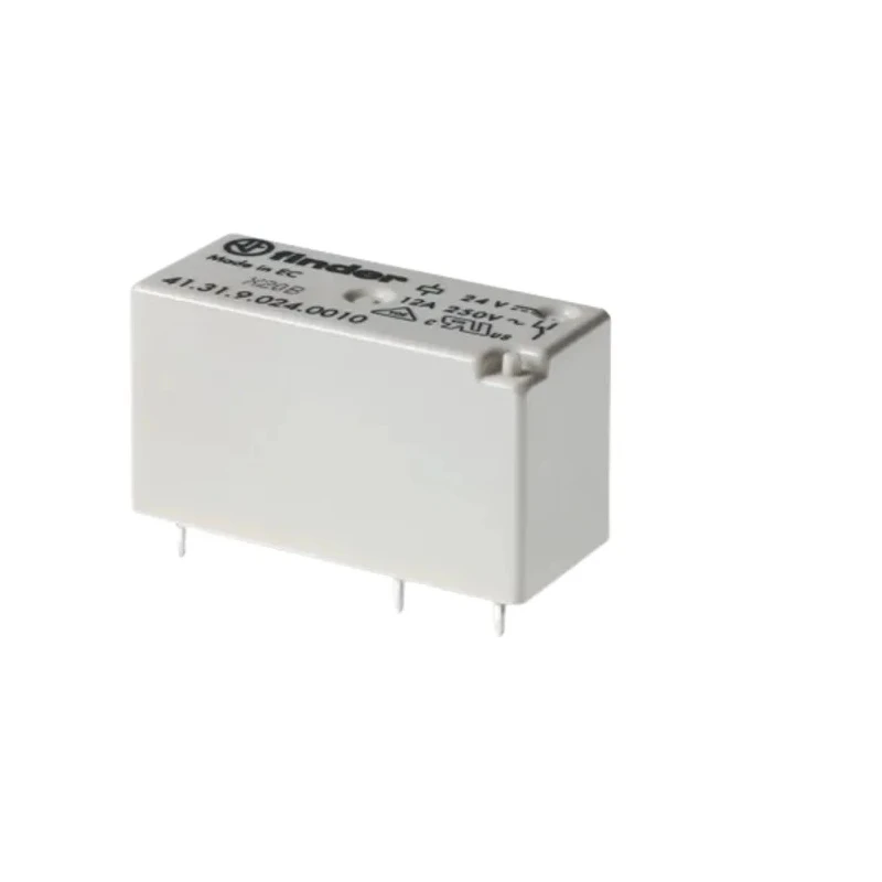 Finder PCB Power Relay 24V DC Coil SPDT 12A Switching Current Solder Terminal 41.31.9.024.0010