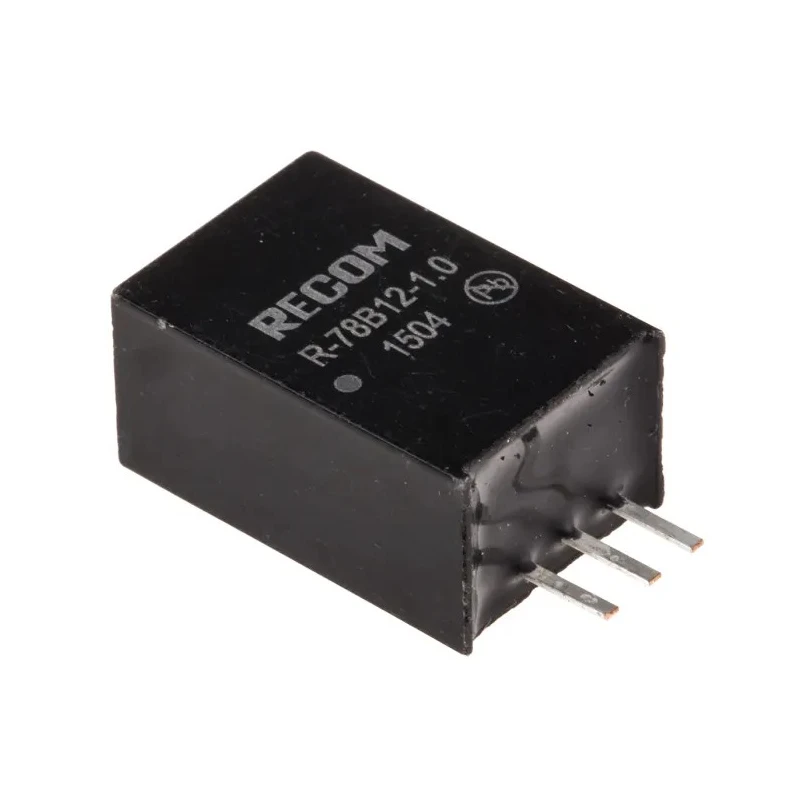 Recom Switching Regulator Through Hole 12V DC Output 32V DC 1A SIP 12W 96% Efficiency R-78B12-1.0