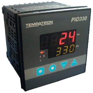 Tempatron PID330 Panel PID Temperature Controller, 3 Output Relay, SSR, 270V AC/DC On-Off 