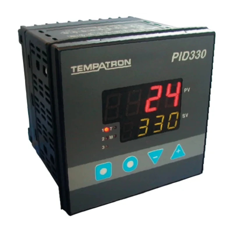 Tempatron PID330 Panel PID Temperature Controller, 3 Output Relay, SSR, 270V AC/DC On-Off 