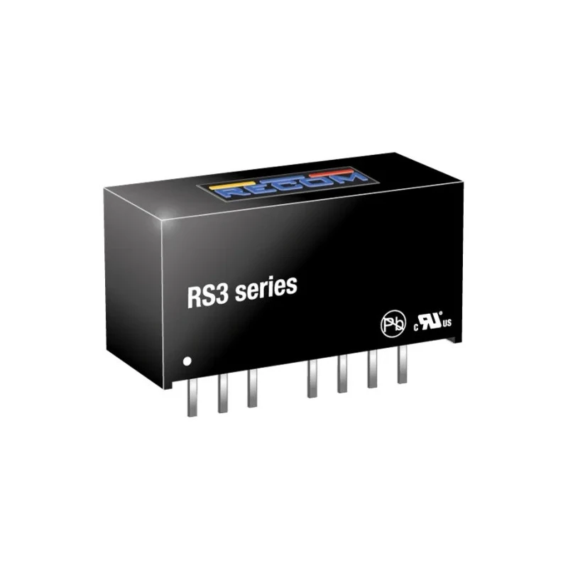 Recom DC/DC Converter, 9V DC Output, 333 mA, 5V DC Input, 4.5V Min Input, 3W Power, Through Hole, SIP, -40°C to RS3-0509S