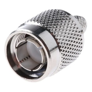 RS PRO TNC Series Coaxial Connector Cable Male TNC, 75 Ω, Straight, RG59/U, Nickel Body, Gold Plated Contact 136-566