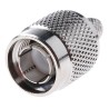 RS PRO TNC Series Coaxial Connector Cable Male TNC, 75 Ω, Straight, RG59/U, Nickel Body, Gold Plated Contact 136-566