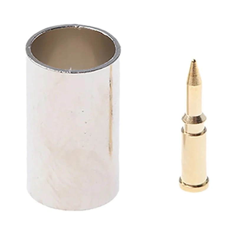 RS PRO TNC Series Coaxial Connector Cable Male TNC, 75 Ω, Straight, RG59/U, Nickel Body, Gold Plated Contact 136-566
