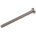 RS PRO Slot Pan Stainless Steel Machine Screw M5 50 mm A2 Grade, Slotted Drive, DIN 85, Pan Head 130-684