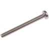 RS PRO Slot Pan Stainless Steel Machine Screw M5 50 mm A2 Grade, Slotted Drive, DIN 85, Pan Head 130-684