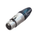 RS PRO Cable XLR Connector Straight 50V AC Female 5 Way Silver over Nickel Plating NC5FXX