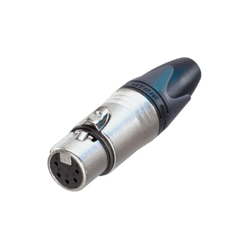 RS PRO Cable XLR Connector Straight 50V AC Female 5 Way Silver over Nickel Plating NC5FXX