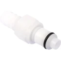 Colder Products Hose Connector 9.53 mm ID, Threaded, Acetal Body, 8.3 bar, White PLCD22006