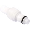 Colder Products Hose Connector 9.53 mm ID, Threaded, Acetal Body, 8.3 bar, White PLCD22006