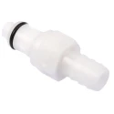 Colder Products Hose Connector 9.53 mm ID, Threaded, Acetal Body, 8.3 bar, White PLCD22006