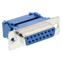 RS PRO 15 Way Straight Cable D-Sub Connector Female, 1.27 mm Pitch, 1A, Metal Shell, IDC, 250V 138-017