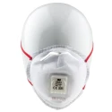 3M FFP3 Disposable Face Mask Valved Cup, 8300 Series, 10 Per Pack, Moulded, EN 149:2001+A1:2009, 