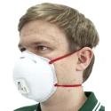 3M FFP3 Disposable Face Mask Valved Cup, 8300 Series, 10 Per Pack, Moulded, EN 149:2001+A1:2009, 