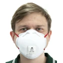 3M FFP3 Disposable Face Mask Valved Cup, 8300 Series, 10 Per Pack, Moulded, EN 149:2001+A1:2009, 