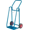 RS PRO Medium Duty Tubular Steel Cylinder Truck, Tubular Steel Frame, 150 kg Load, 200 mm Wheels, 520 mm Plate Depth, 134-213