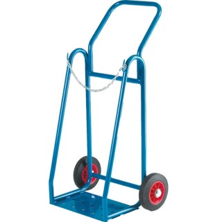 RS PRO Medium Duty Tubular Steel Cylinder Truck, Tubular Steel Frame, 150 kg Load, 200 mm Wheels, 520 mm Plate Depth, 134-213
