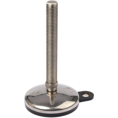 Nu-Tech Engineering M20 Adjustable Foot 100 mm Diameter, Stainless Steel, 1000 kg Static Load Capacity, 3.5° Tilt A205/011