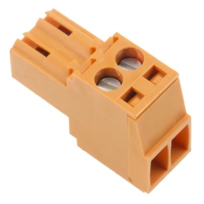 Weidmüller BL Series Pluggable Terminal Block, 2-Contact, 3.5 mm Pitch, 1 Row, 300V, Female, Orange, 1597360000